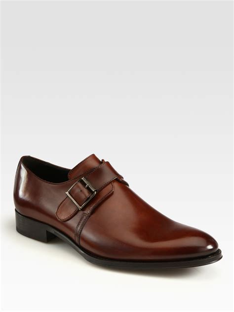 single monk strap shoes